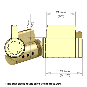MUL-T-LOCK MTL800 Cylinder for SCHLAGE/ARROW Single Cylinder Deadbolt (4 chamber)